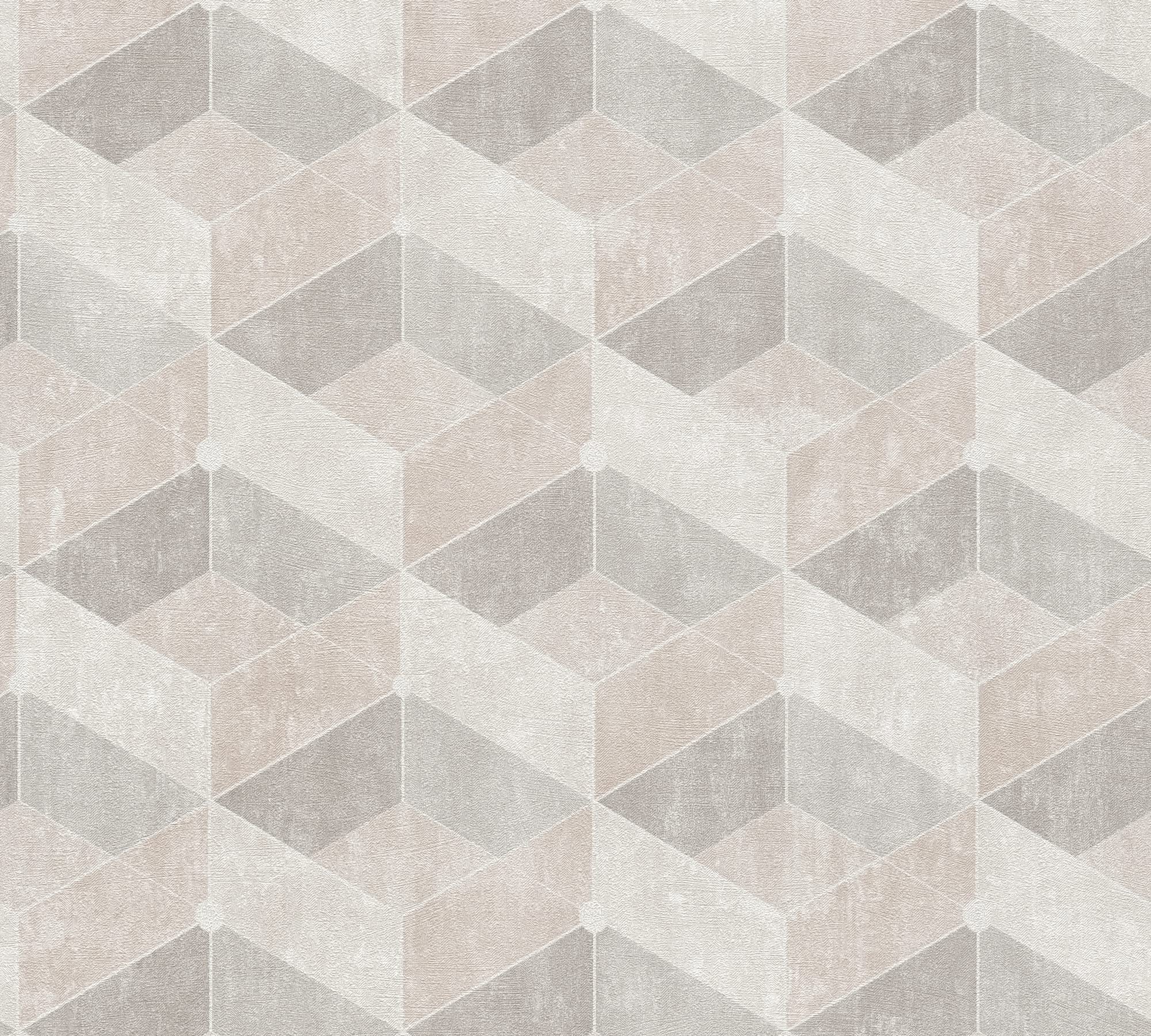 Livingwalls 3D Wallpaper Titanium 3 Non-Woven Wallpaper 10.05 m x 0.53 m Beige Creme Made in Germany 382021 38327-3 - Image 2