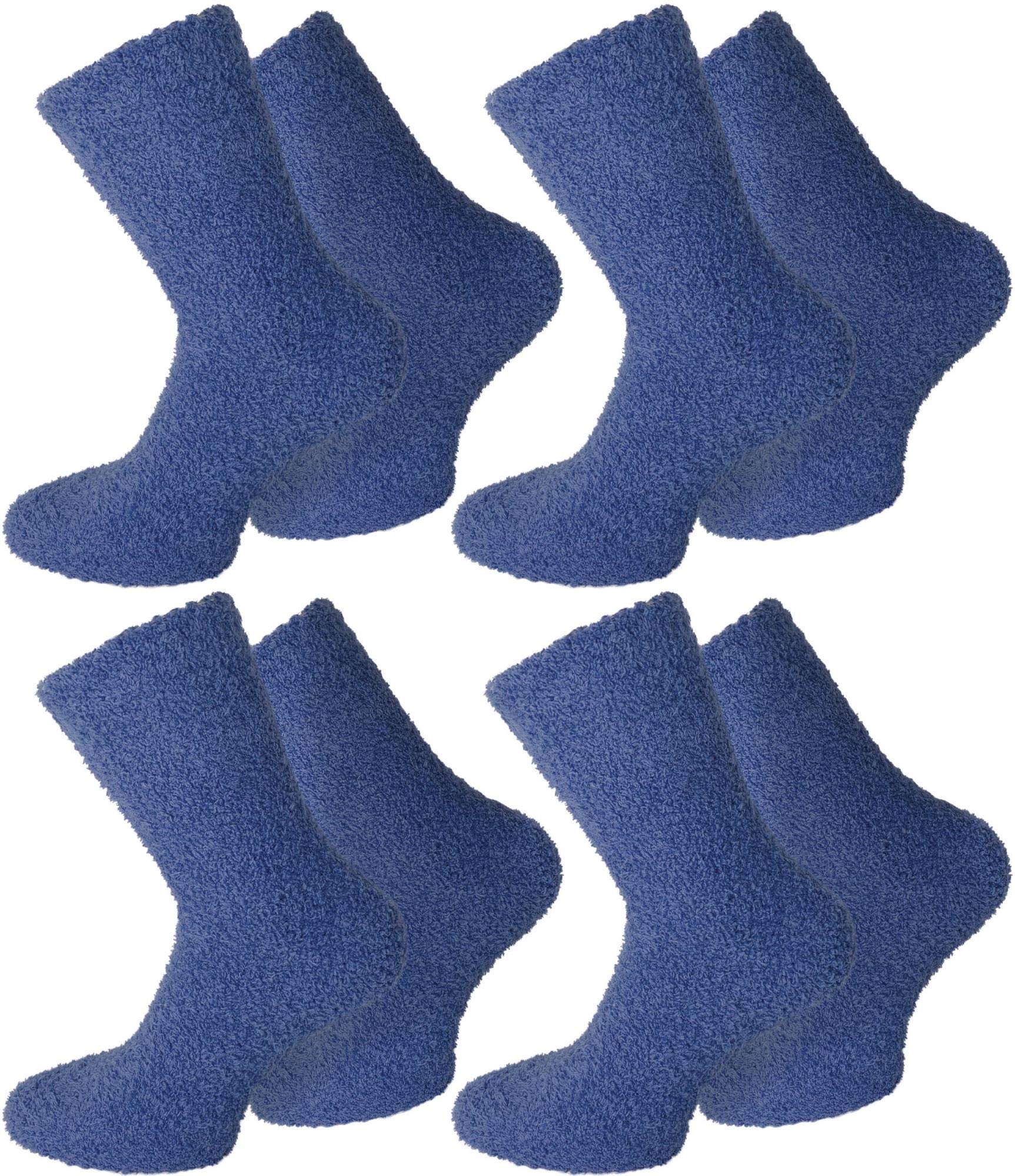 normani 4 Paar Flauschig weiche Kuschelsocken