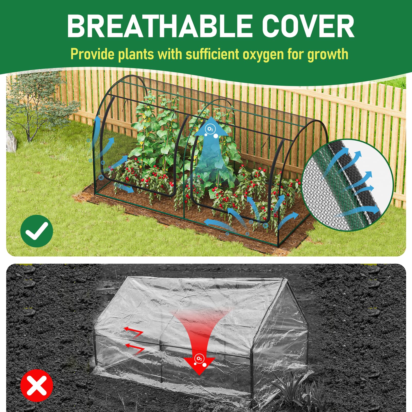 Amazon.com : SPECILITE 98x49x49in Garden Plant Netting Mesh Cover