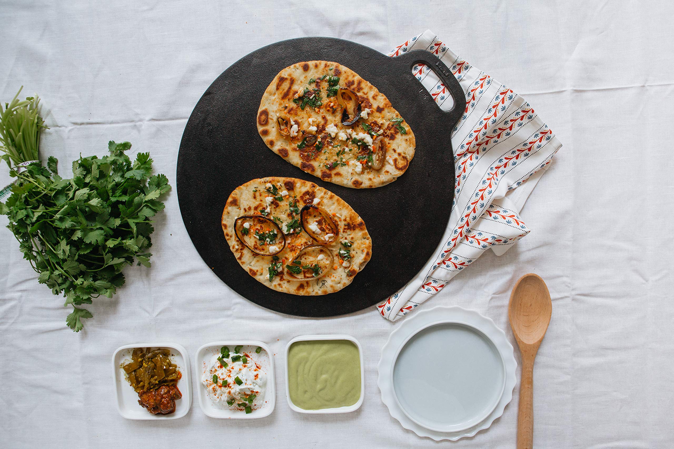 Victoria Cast Iron Dosa Pan. Pizza Pan, Crepe Pan, Dosa Tawa, Roti Tawa