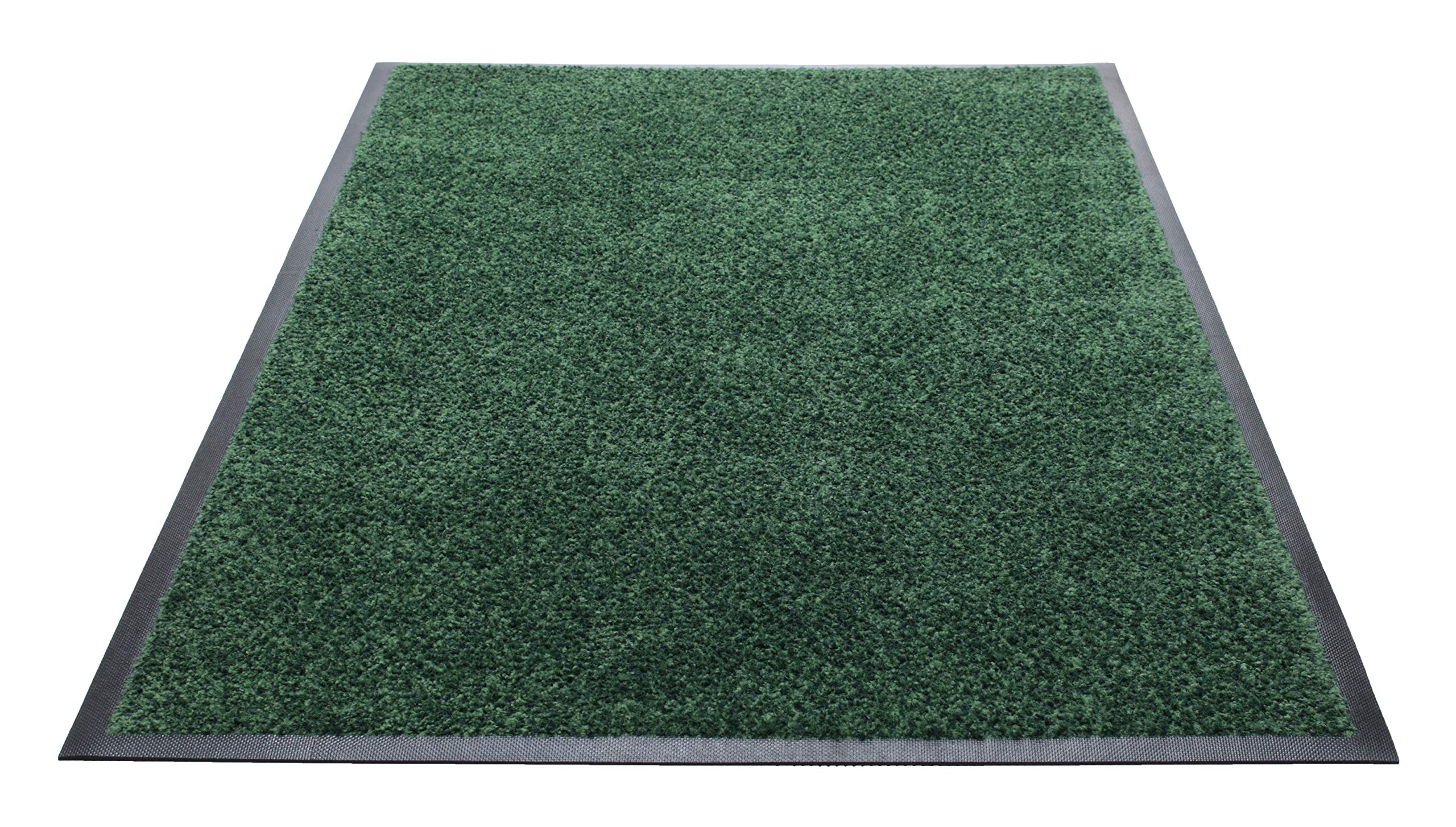 Guardian Platinum Series Indoor Wiper Floor Mat, Rubber with Nylon Carpet, 4'x6', Green