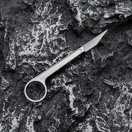 Miniatura 6 de OOULORE Fixed Blade Knife, 440C Blade Stainless Steel Handle, Tactical EDC Knife with Kydex Sheath, Outdoor survival Knife for Hiking, Camping OS108