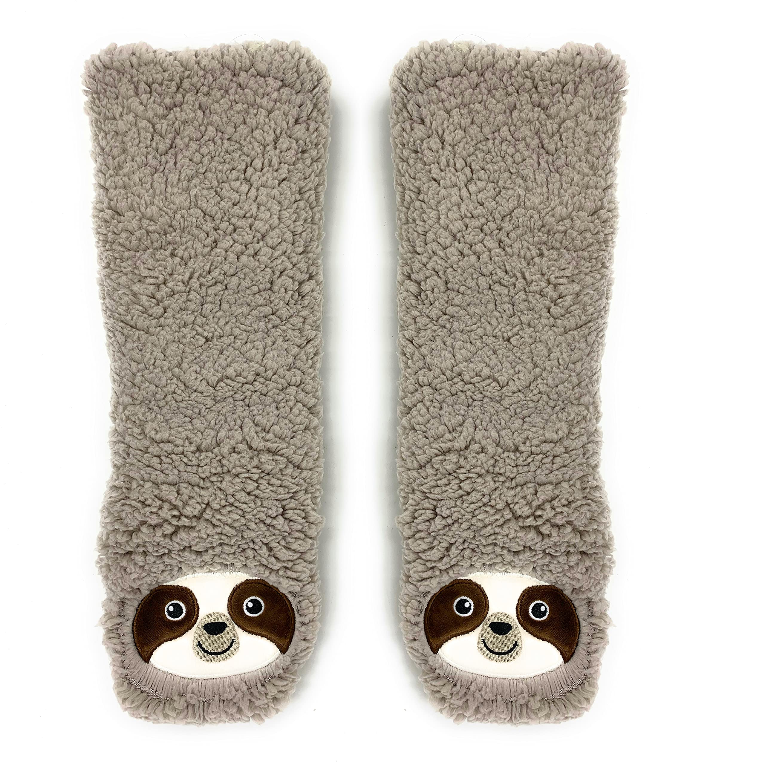 ooohyeah Womens Non Slip Fuzzy 3D Animal Slipper Socks, Funny Warm Cozy Fluffy Cute Indoor Slippers with Grippers