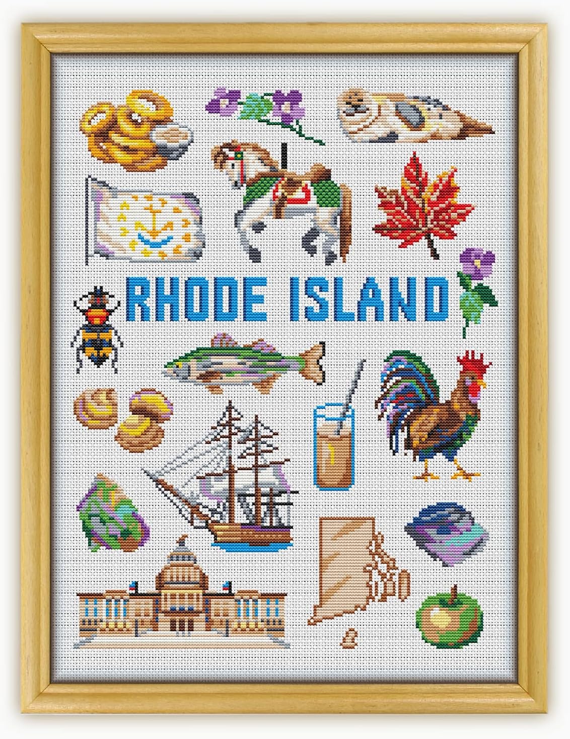 Rhode Island Collection CS1918 - Counted Cross Stitch Pattern. Only Printed Pattern Inside. No Fabric, Threads, Needles, Hoops.