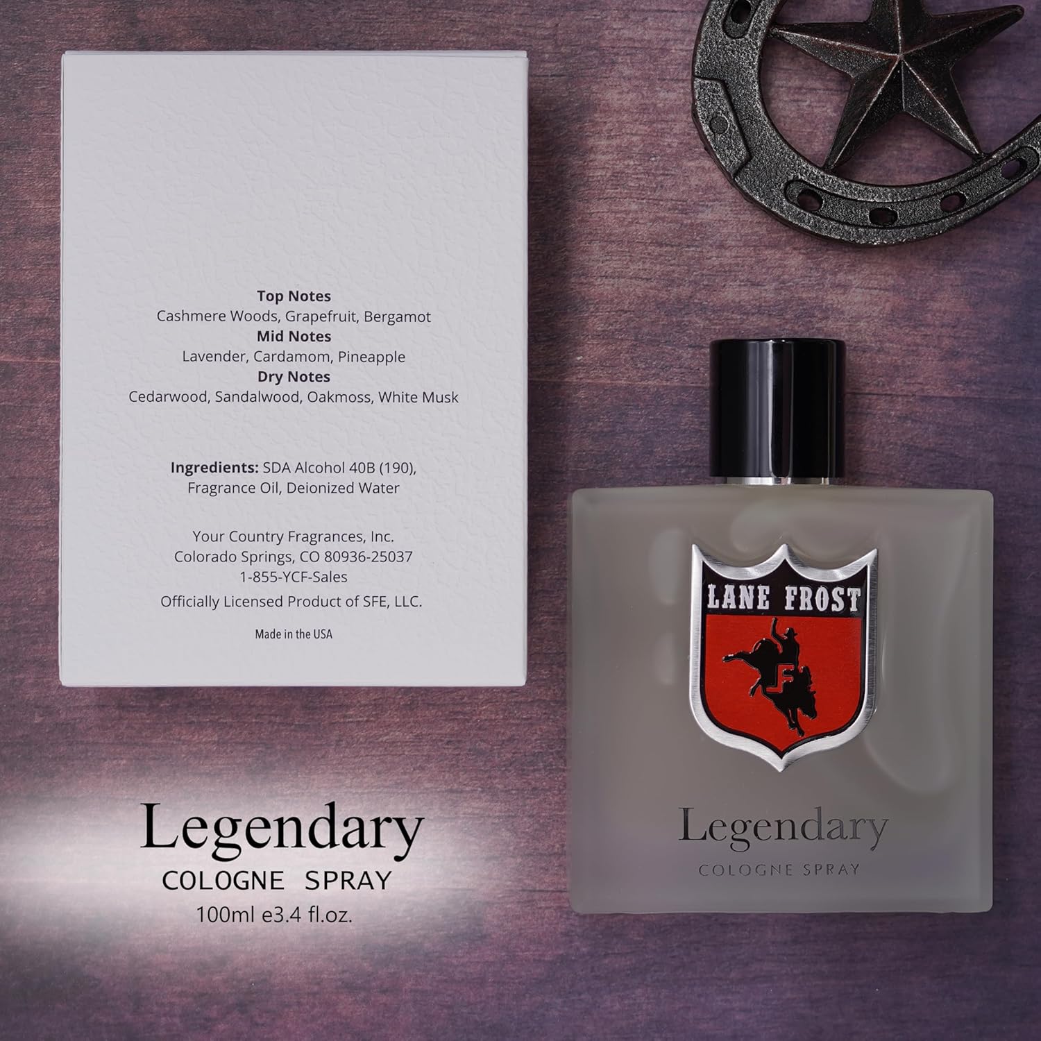 Lane Frost Legendary Frosted Cologne for Men - Fresh Western Fragrance with Crisp Citrus and Woodsy Notes - Cool Masculine Cologne Spray for the Modern Authentic Cowboy - Long Lasting Men’s Scent - Image 4