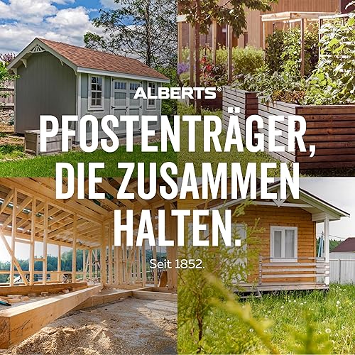 Miniatura 9 de Gah-Alberts 208035 Anclaje de poste para atornillar para accesorios de madera cubiertos Galvanizado en caliente