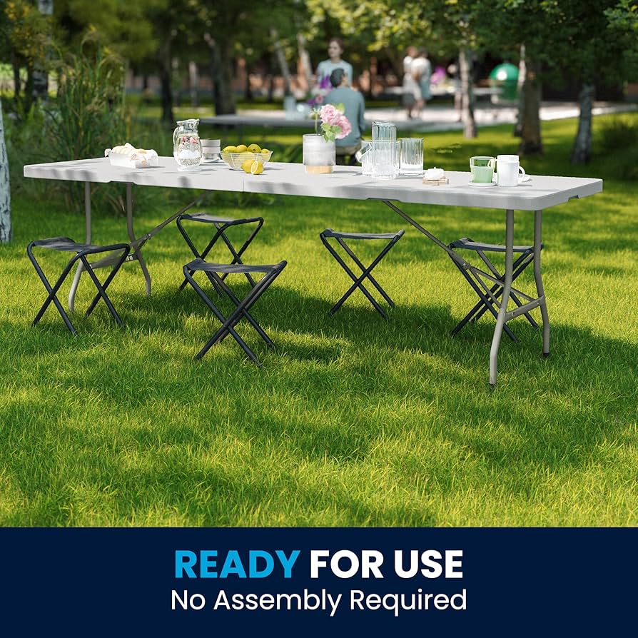 Amazon.com: Flash Furniture Kathryn 8' Rectangular Plastic