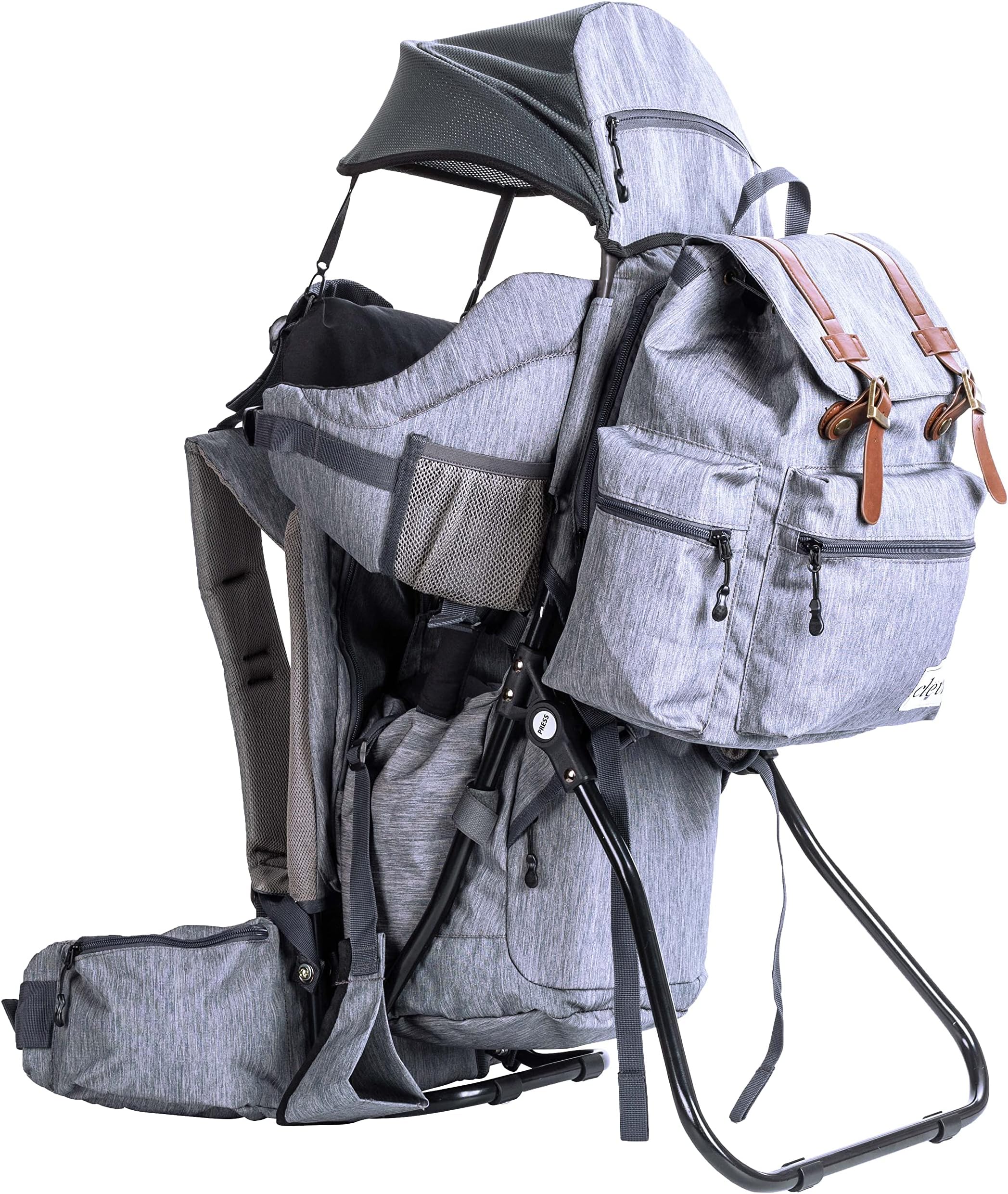 Urban Explorer Child Carrier Hiking Baby Backpack, Heather Gray