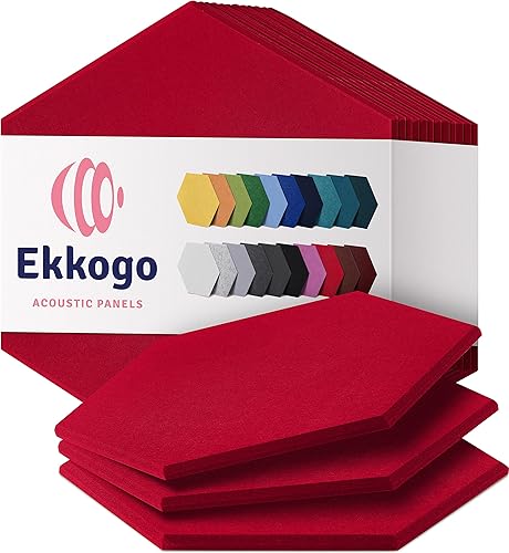 Miniatura 69 de Paneles insonorizantes de alta densidad para pared, forma cuadrada, paquete de 12 unidades de 12" x 12" x 0.4", color gris guijarro Gris (Pebble