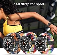 ZZMY Mágneses Nylon Szíj Samsung Galaxy Watch Ultra 47mm és Watch7 Ultra Okosórához - Állítható Rugalmas Sportpánt Férfiaknak és Nőknek 4