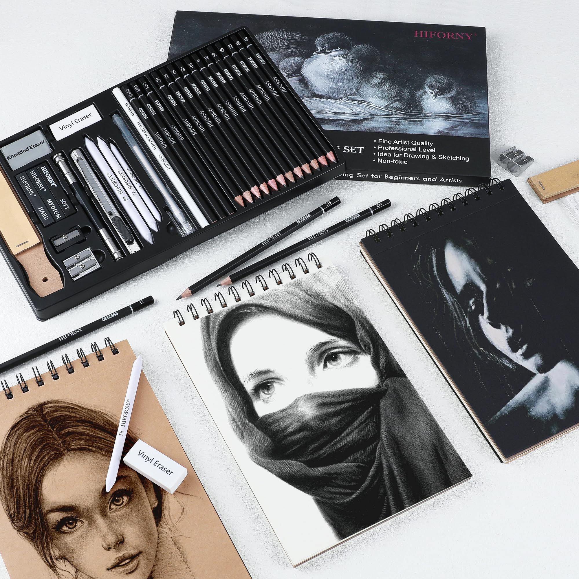Amazon.com: HIFORNY 30 PCS Sketching Drawing Pencil Set,Sketch