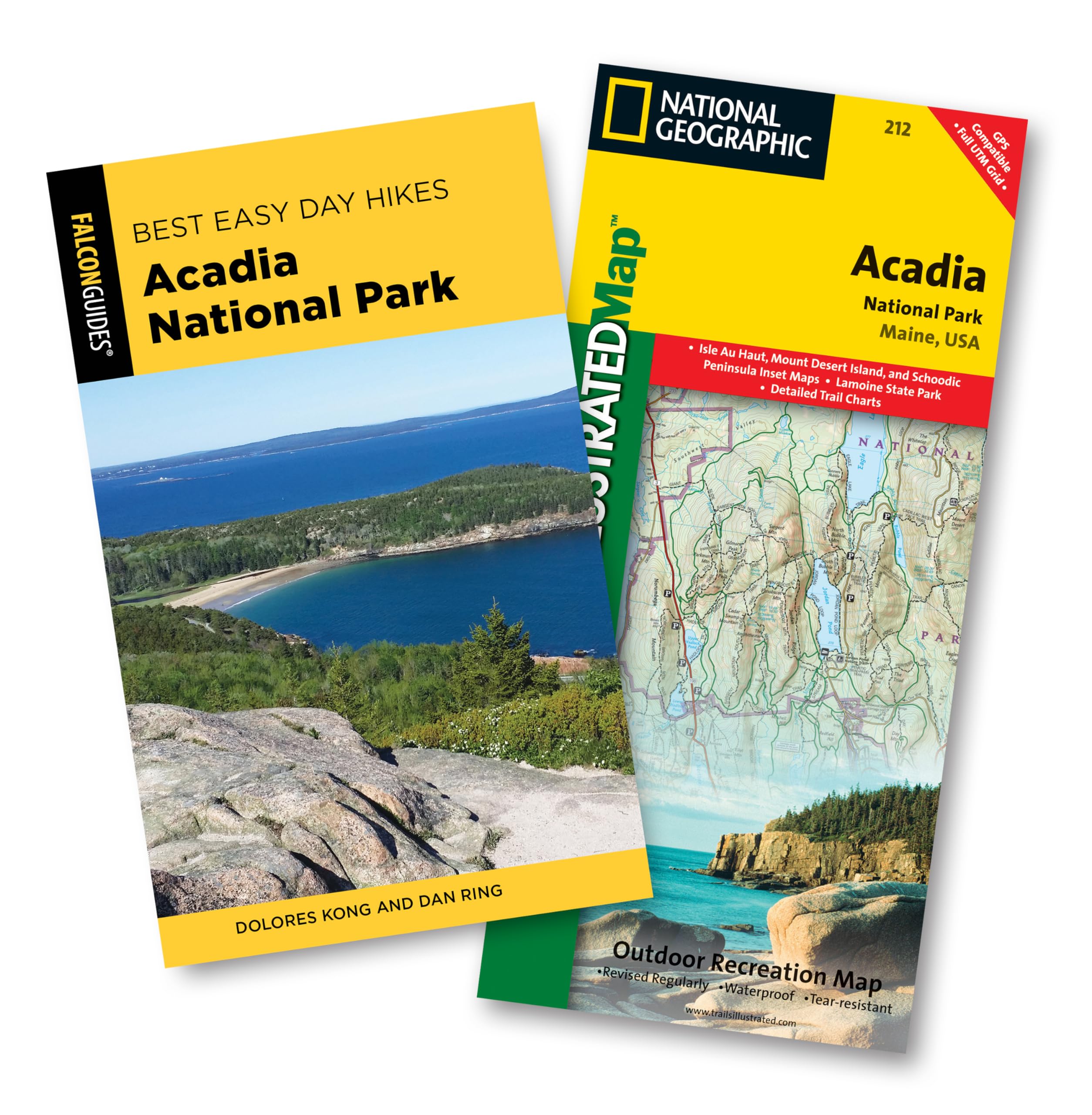 Snapklik.com : Best Easy Day Hiking Guide And Trail Map Bundle: Acadia ...