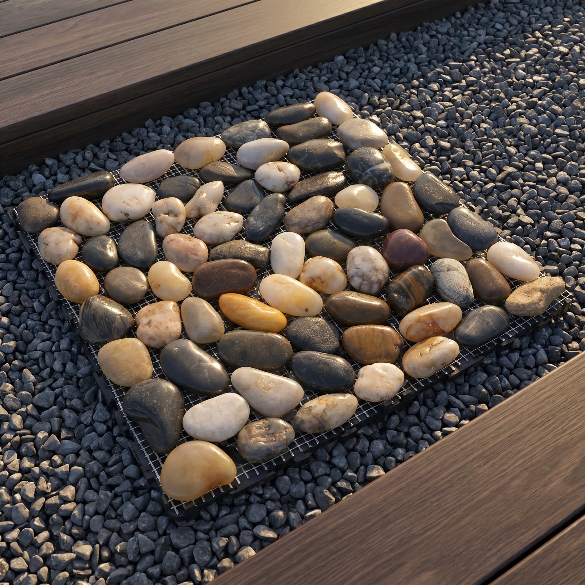 TOYANDONA Piedra Decorativa para Exterior de 11,42 Pulgadas Aspecto Natural