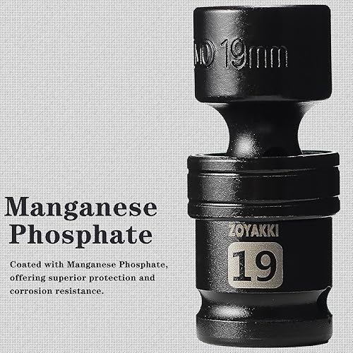 Miniatura 125 de Enchufe de impacto de 6 PT de 1/2" x 0.827 in de profundidad, CR-MO, 1/2 pulgada de accionamiento de 6 puntos para una fácil extracción