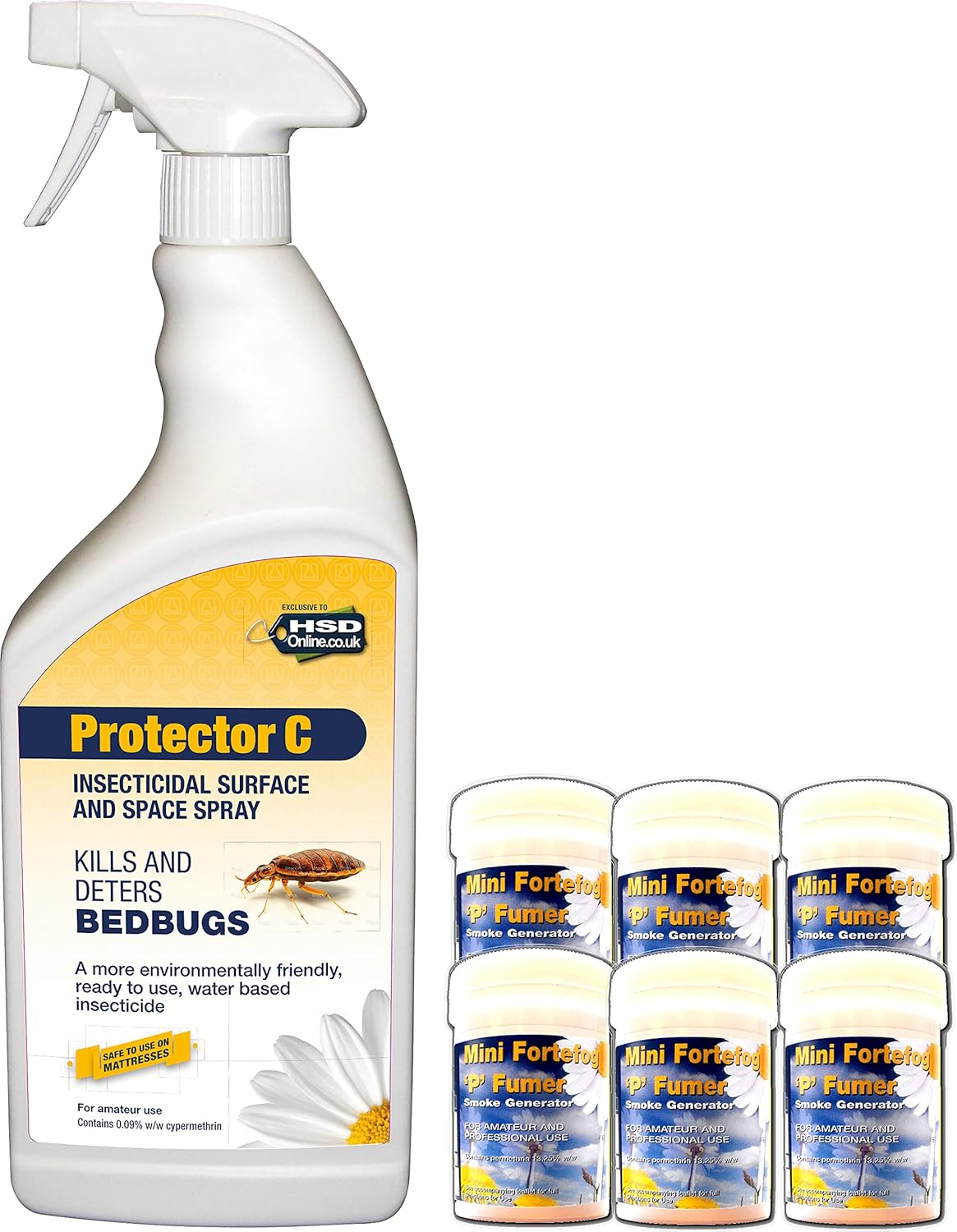 AGROPHARM Bed Bug Killer Spray and Foggers Treatment Kit for the Home