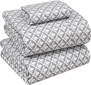 RUVANTI 100% Cotton Twin XL Sheet Sets, 3 Pieces, Soft & Breathable Percale Weave Bedding, Deep Pocket 16", Hotel Standard, Crisp Cool Feel, Durable, Perfect Size Floral Sheets, Idiomatic Expression