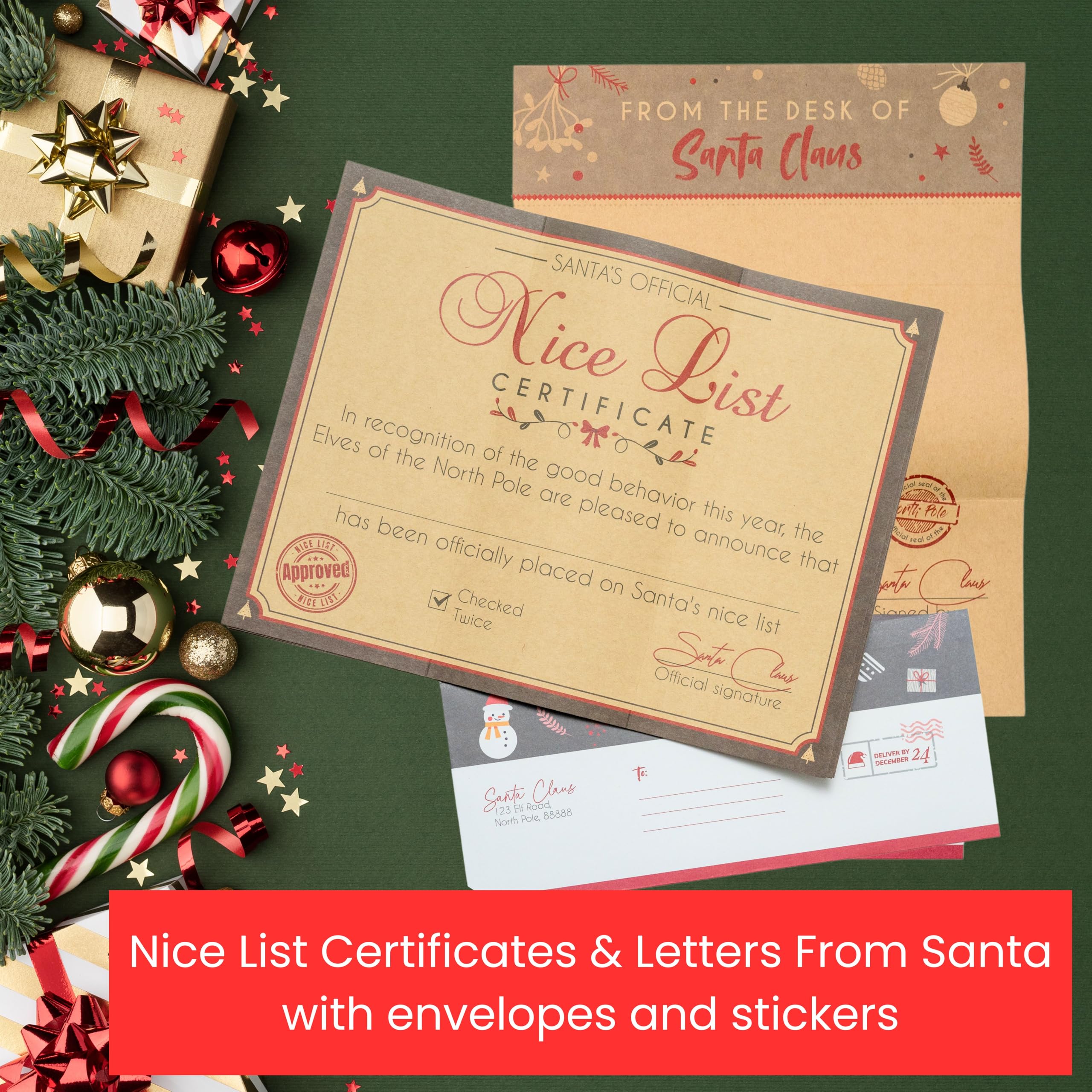 Christmas Letter Set: Dailylike Holiday Stationery Envelopes