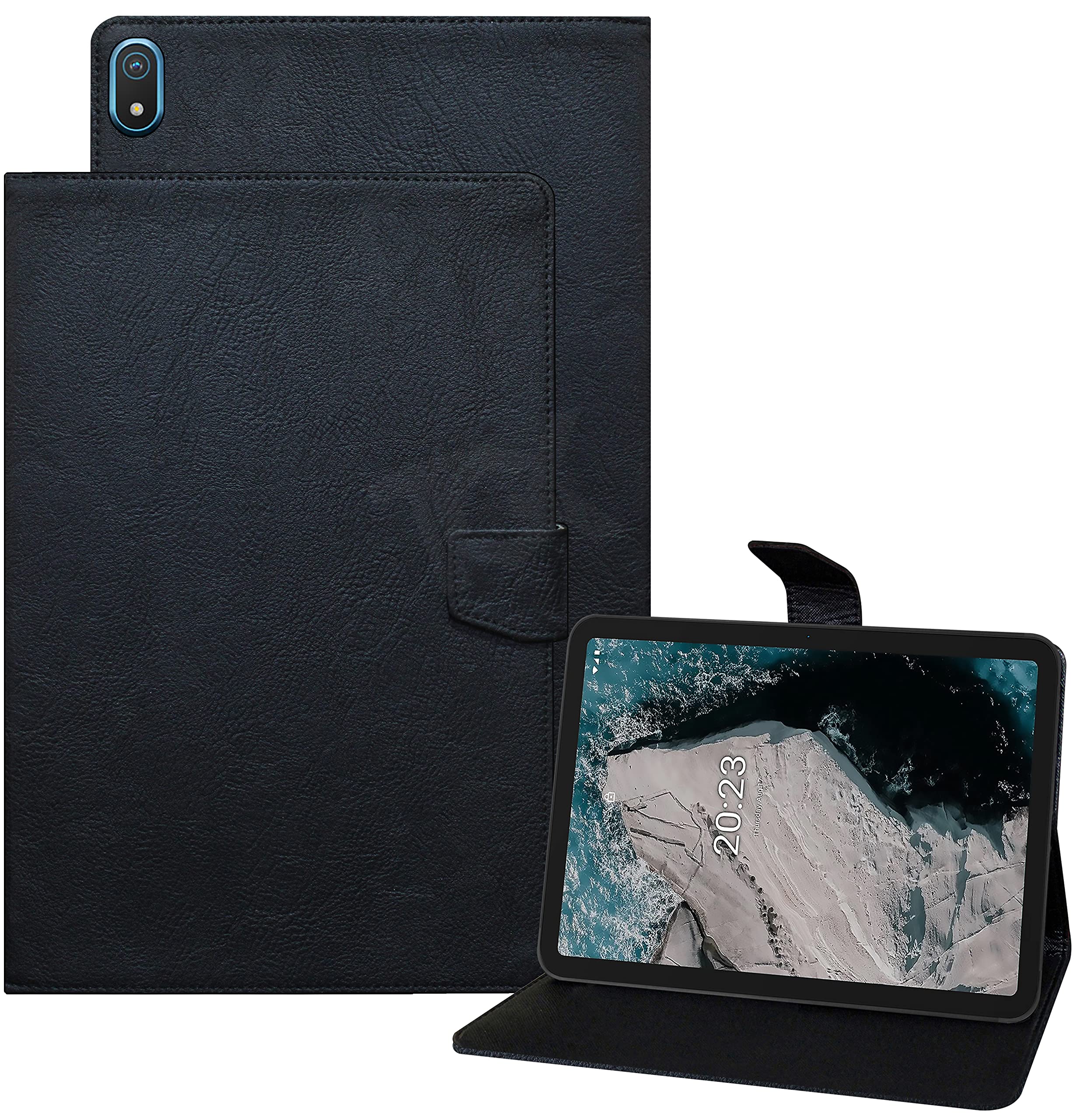 TGK Plain Design Leather Flip Case Cover for Nokia T20 10.36 inch Tablet Black (B09LLFH21F) Amazon Price History, Amazon Price Tracker