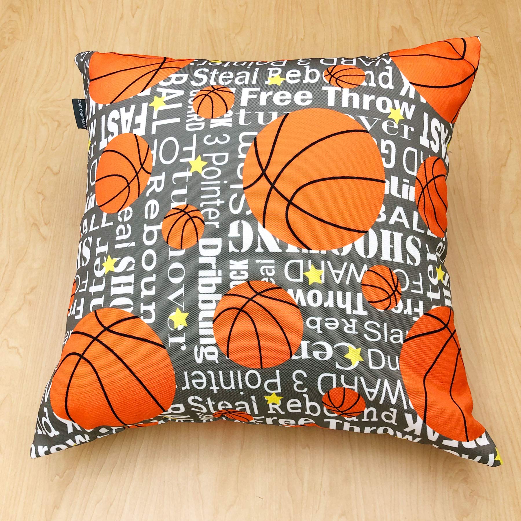 Passion for Basketball Pillow Case-Pewter