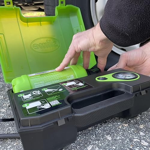 Miniatura 9 de Slime 10189 Cartucho de repuesto de sellador solo para el kit de reparación de neumáticos planos de camión, 22 onzas, verde