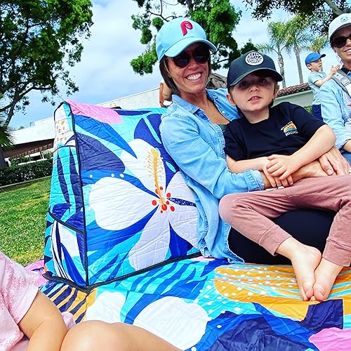 Miniatura 7 de AVKARA Tumbona Silla de playa Tumbona de tierra tropical Tumbona inflable Silla portátil ligera