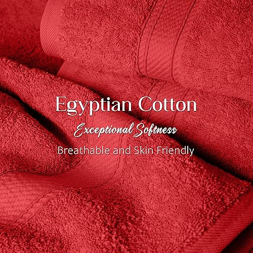 Vista 1012 de SUPERIOR - Juego de toallas de algodón egipcio de 28.22 oz/m², incluye 2 toallas de baño, 2 toallas de mano, 2 toallas para la cara, artículos