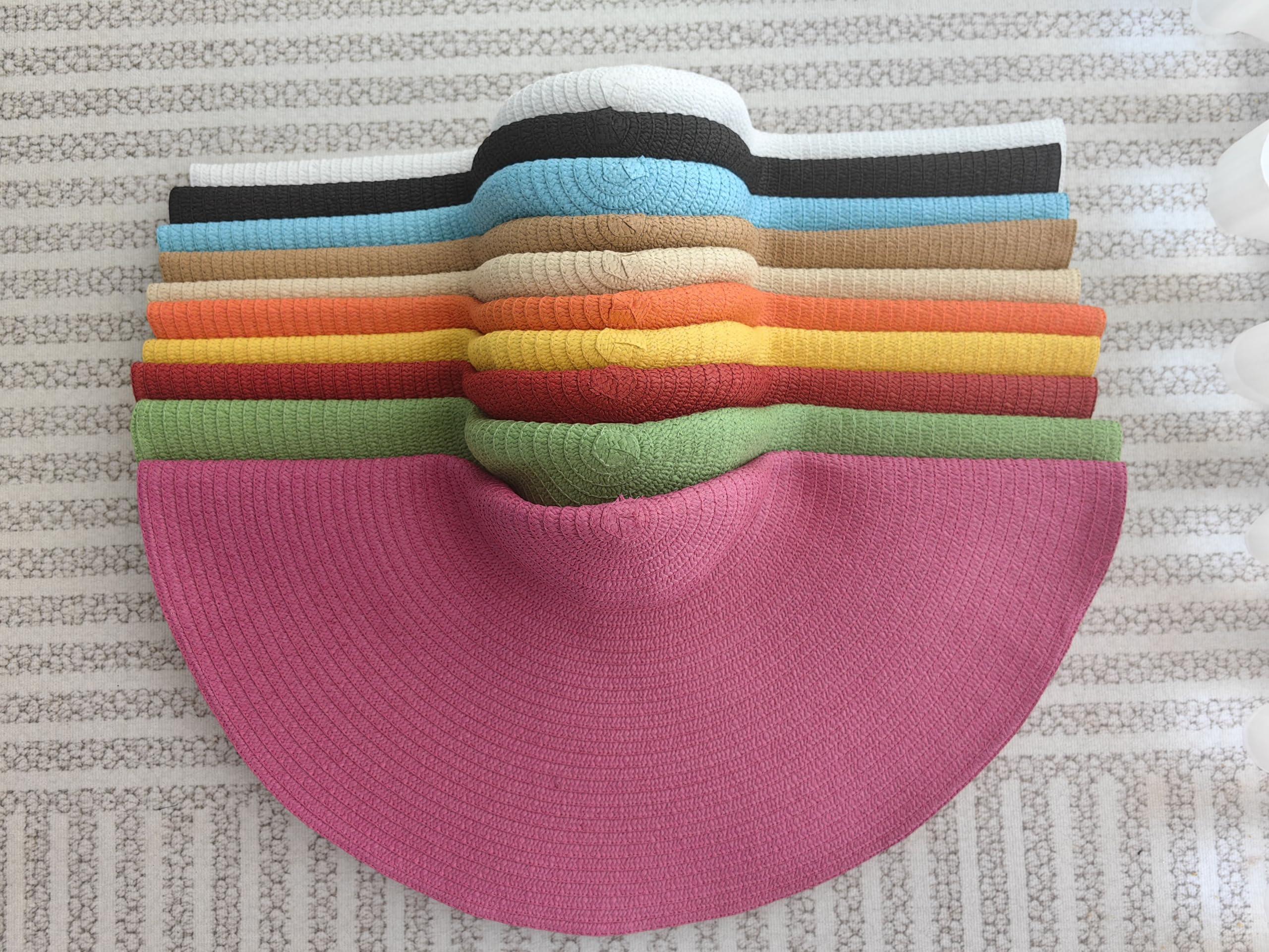 Oversized Beach Straw Hats Sombrero para el Sol para Mujer