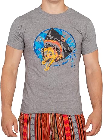 Pineapple Express Saul Silver Shark Eating Kitten Gray Adult T-Shirt Tee