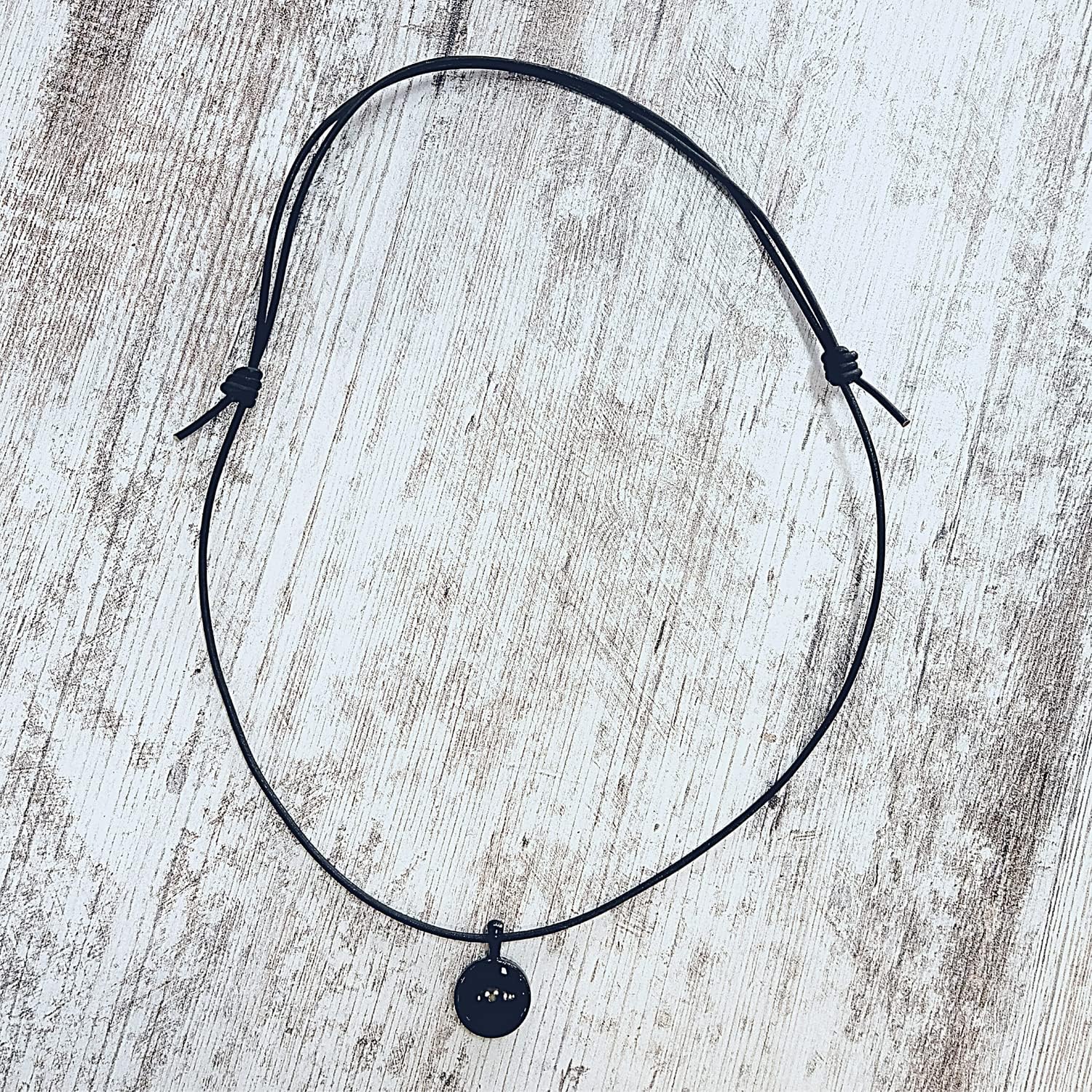 Mustard Seed Christian Necklace for Men, Adjustable Leather and Resin, Inspirational Gift for Men