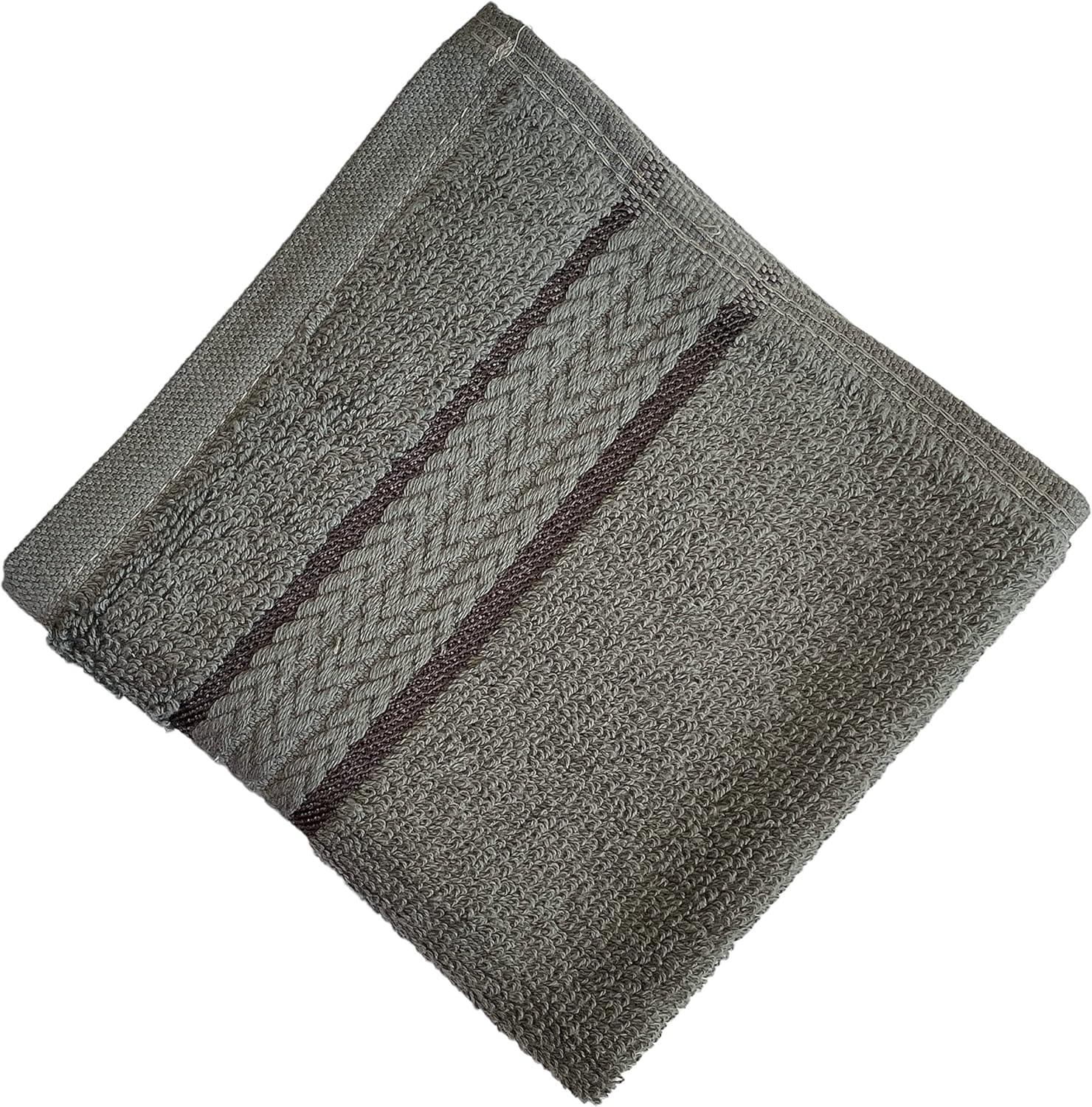 Washcloths Set of 12, 100% Ring Spun Cotton Zero Twist Wash Cloths for Body and Facewash Design to exfoliate Your Hands, Soft and Absorbent Machine Washable, 12 x 12 Inch.