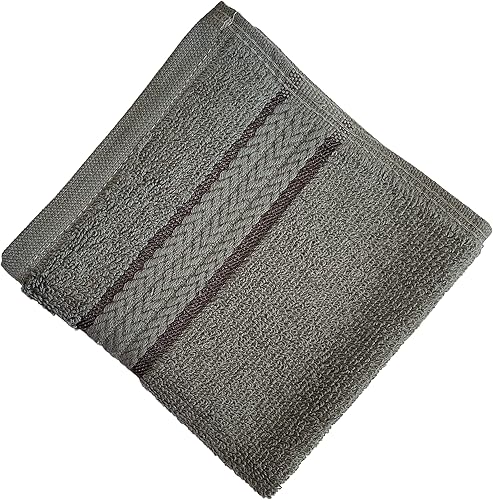 Miniatura 3 de Juego de 6 paños de algodón 100% hilado en anillo para cuerpo y lavado de cara para exfoliar tus manos, suaves y absorbentes, lavables a máquina, 12