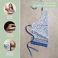 Vista 418 de Maison d' Hermine Delantal 100% de algodón para mujeres con bolsillo de cocina delantal de chef para hombres, decoración de Pascua