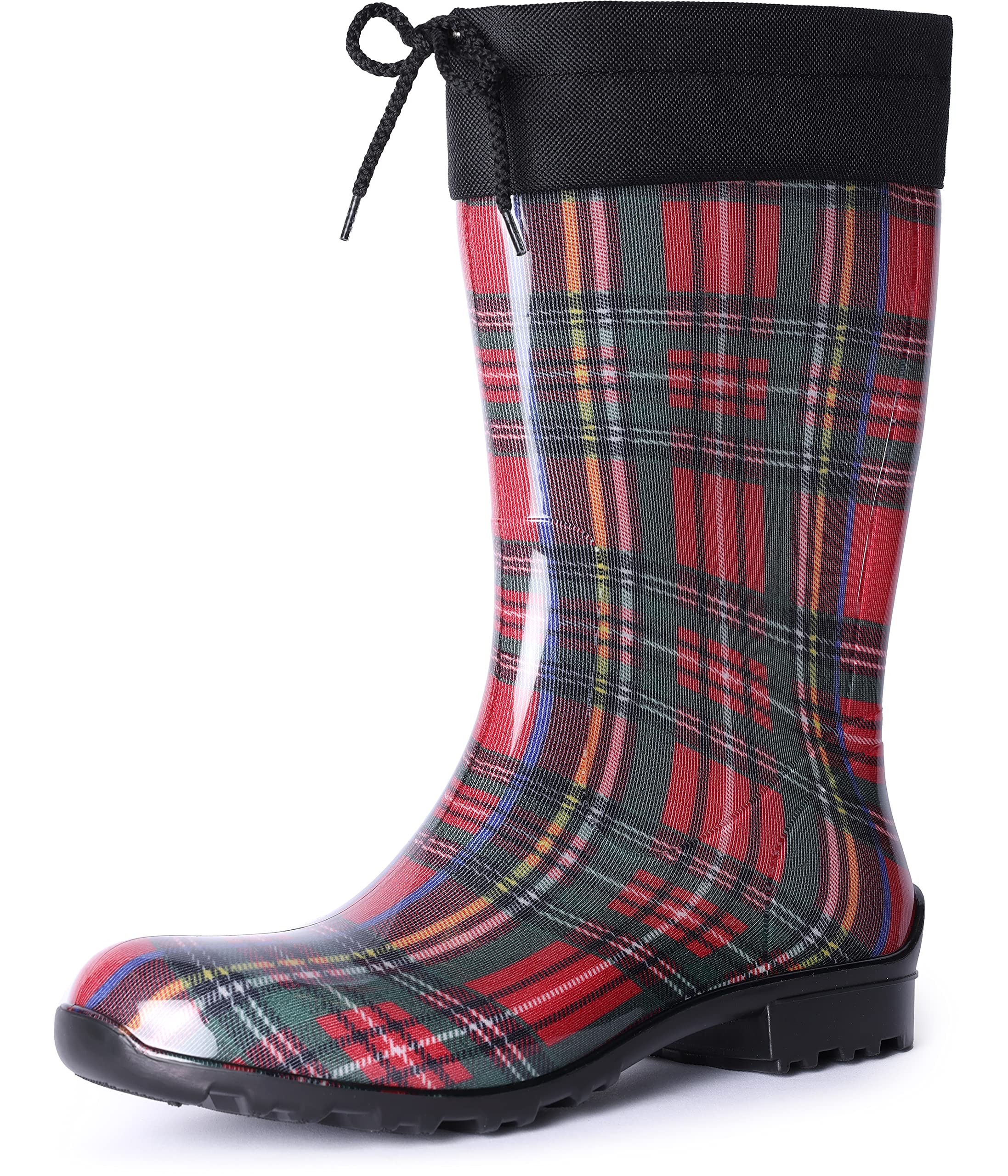 Ladeheid Gummistiefel Damen mit Stulpe Wasserdicht Regenstiefel für Jede Jahreszeit LA-968