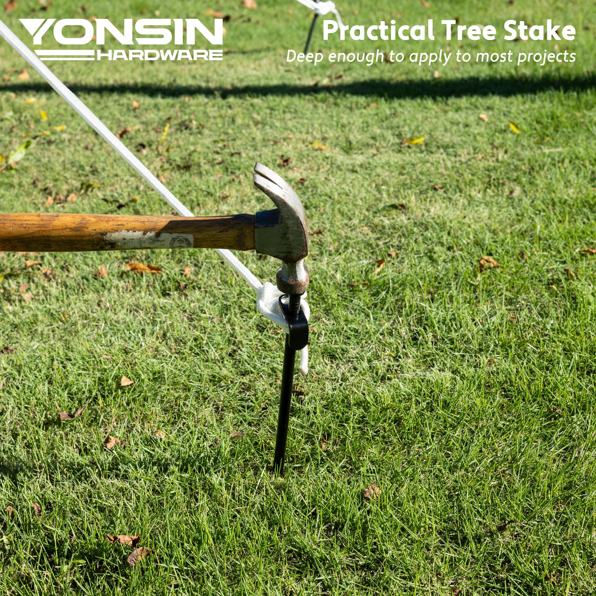 6 Foot Metal Garden Stakes 6 Feet Heavy Duty Tree Stake Kits, 11.8 Inch ...