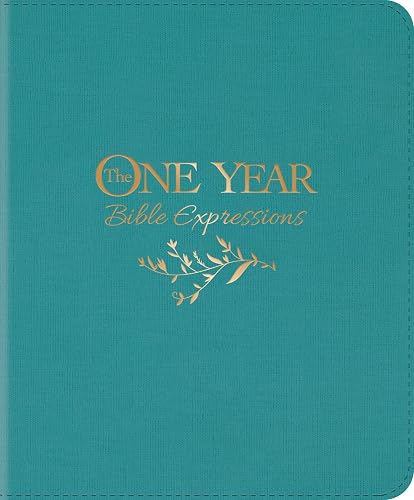 The One Year Bible Expressions NLT (LeatherLike, Tidewater Teal) - New Living Translation