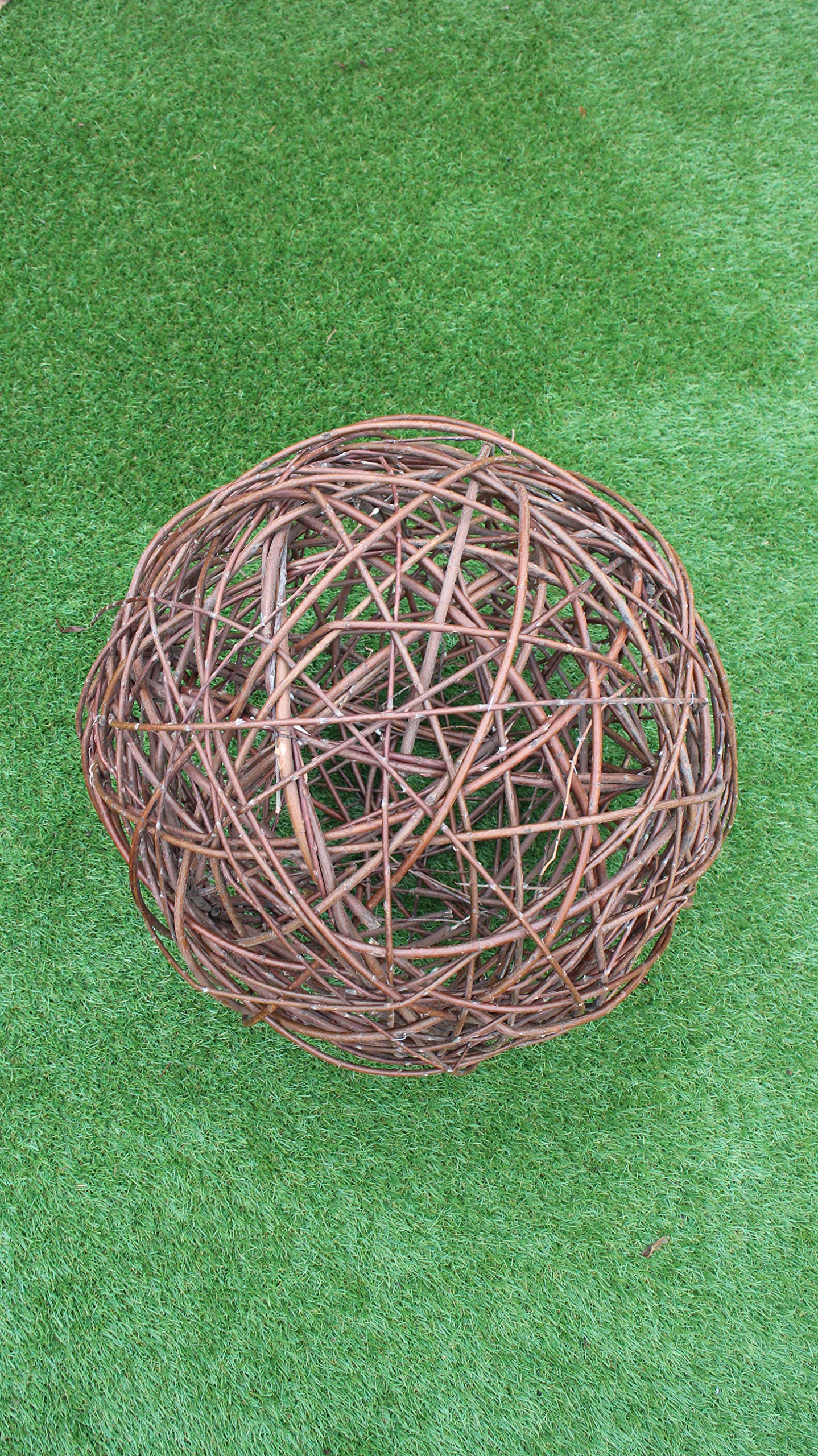TOMENGBEIAABBCC Weidenkugel in 6 Größen, Dekokuge laus Weide Weidenball Gartenkugel Handgefertigt in EU (50cm)