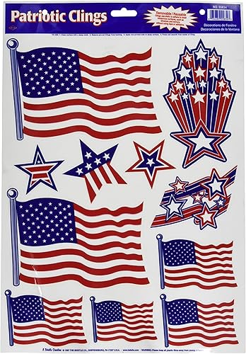 Accesorios patrióticos para fiestas (diseños de estrellas y rayas) (1 unidad) (11/Sh)