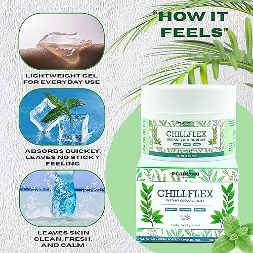 Miniatura 6 de CHILLFLEX Gel de alivio del dolor para dolores musculares, dolor articular, molestias e inflamación, acción rápida, refrescante, no grasoso con 3%