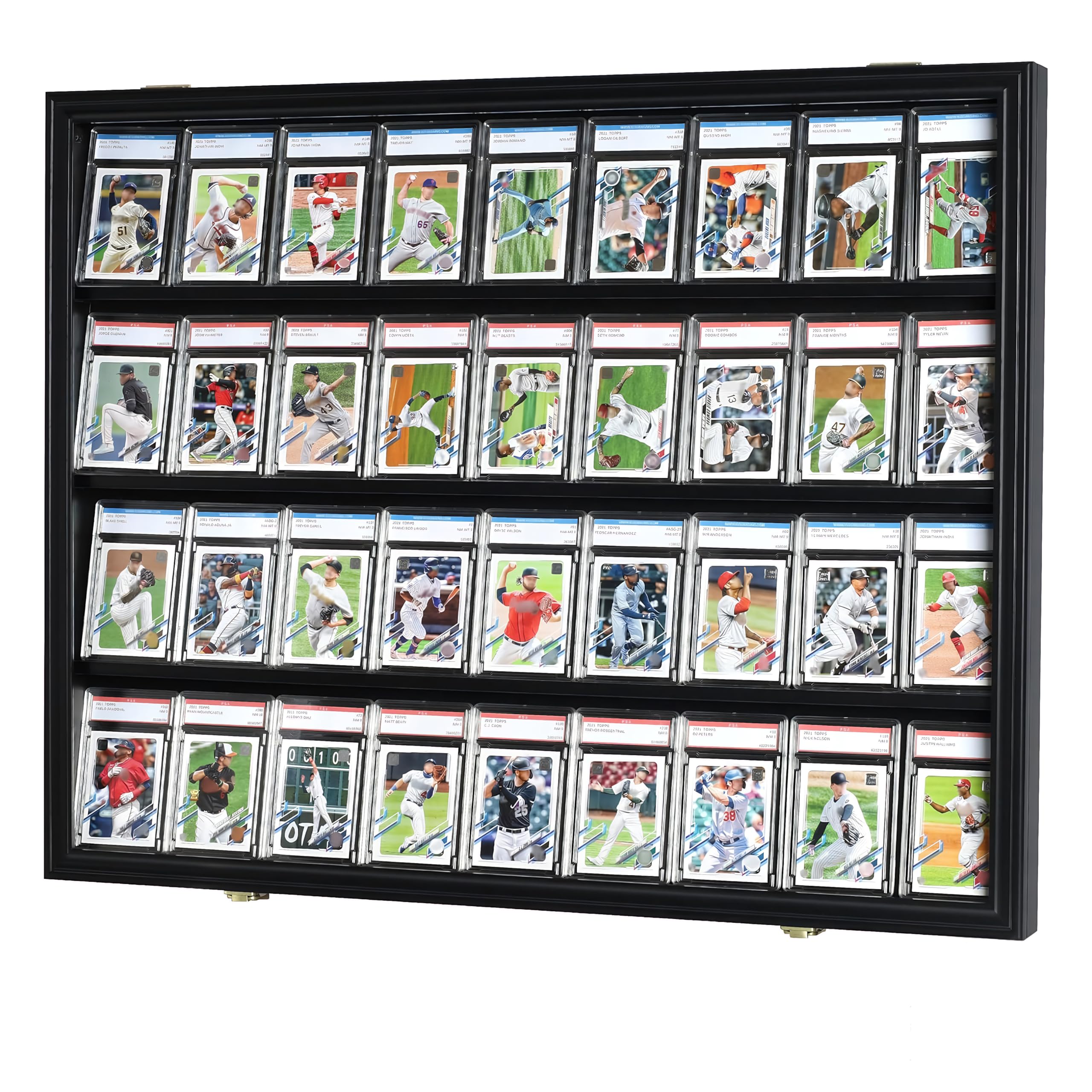 Amazon.com: DisplayGifts Pro-Collector's Graded Sports Card Display Case  for Football Baseball Basketball Hockey Comic Trading Cards, 98% UV  Protection High Transparancy Acrylic Door (Black Finish) : Sports & Outdoors