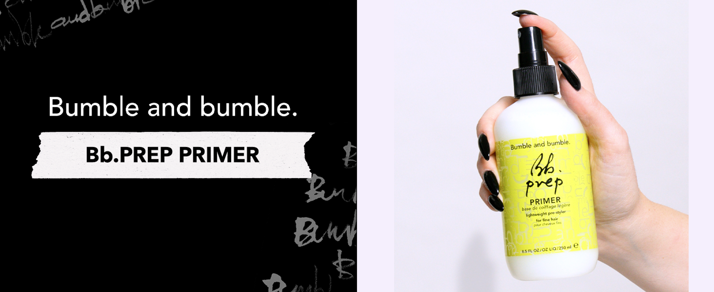 Bumble and bumble. Prep Detangling Hair Primer | Lightweight Pre-Styler | Refreshes | For Fine to Medium Wavy, Straight Hair Types, 8.5 Fl Oz