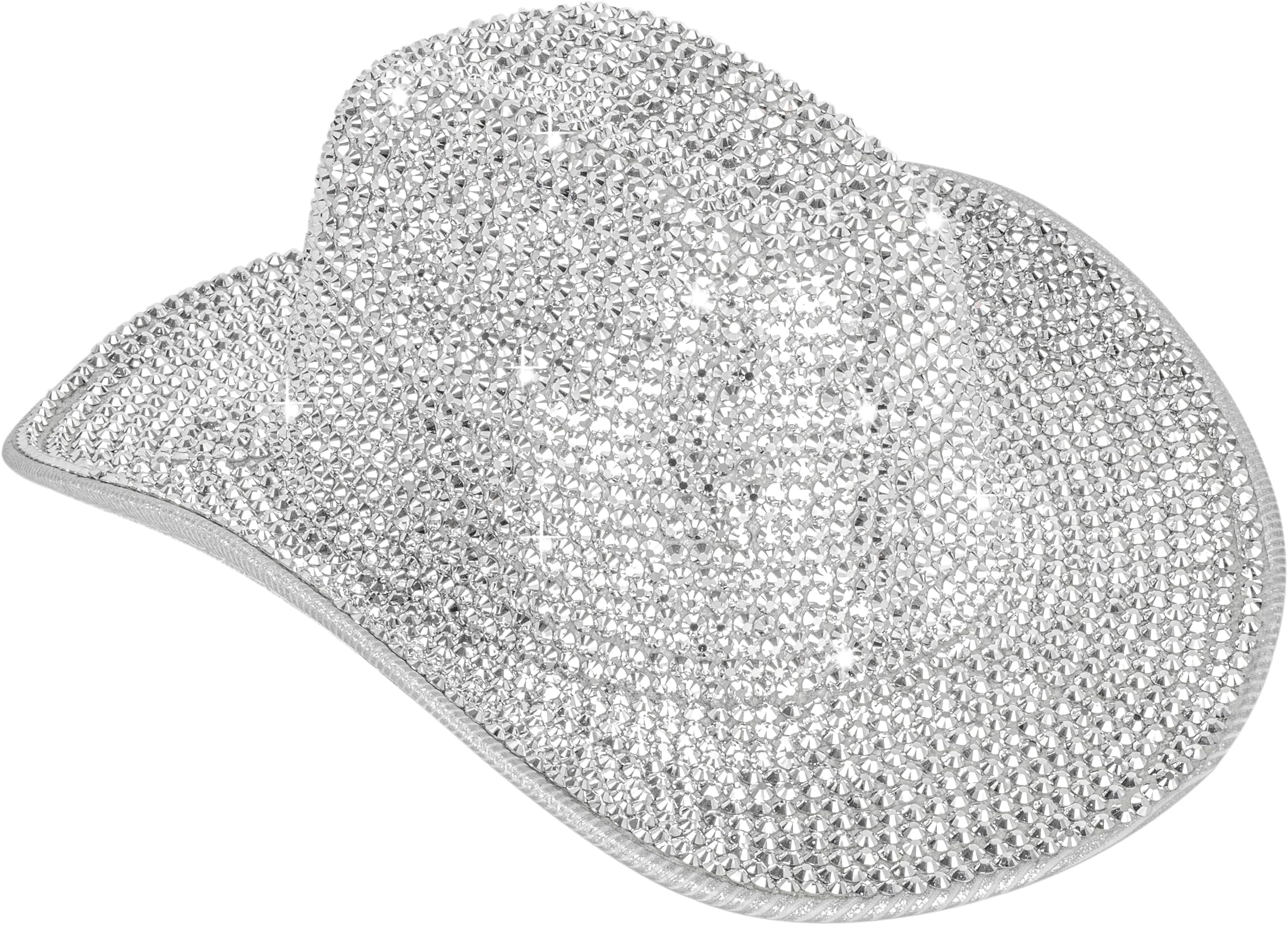 INOGIH Women Fringe-Rhinestone Western-Cowgirl-Hat Tassel-Decor Cowboy-Fedora-Hat for Party Music Festival(M