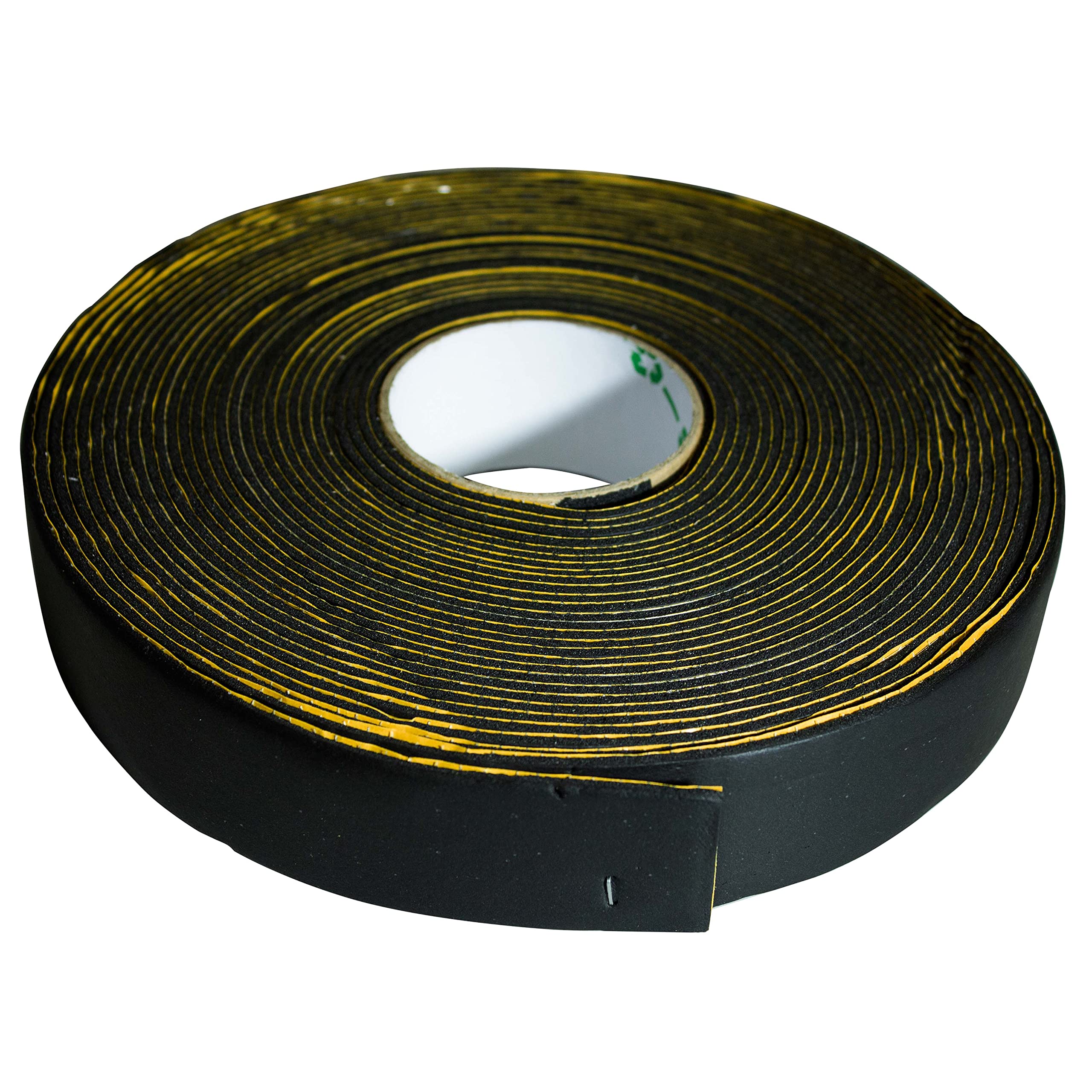 Cinta adhesiva con malla 15mtr. 3 mm x 50 mm x 15 mm de Caucho Elastomérico Adhesivado para Aislante Térmico, Tuberías Aire Acondicionado, Puertas, Ventanas. Aísla Todo Tipo de Superficie