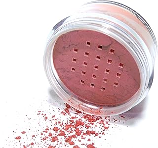 Colorete mineral suelto en polvo, acabado mat...