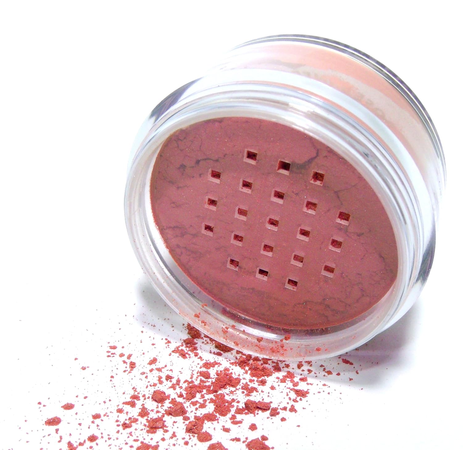 Deep Coral Pink Mango Orange Shade Loose Mineral Highlighter Blush Powder, Matte Finish, Talc & Paraben Free, 7 grams, No Animal Testing & Cruelty Free