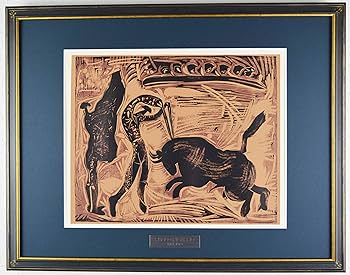 Amazon.co.jp: パブロ ピカソ 『槍を刺す闘牛士【酒神の宴、女、雄牛と