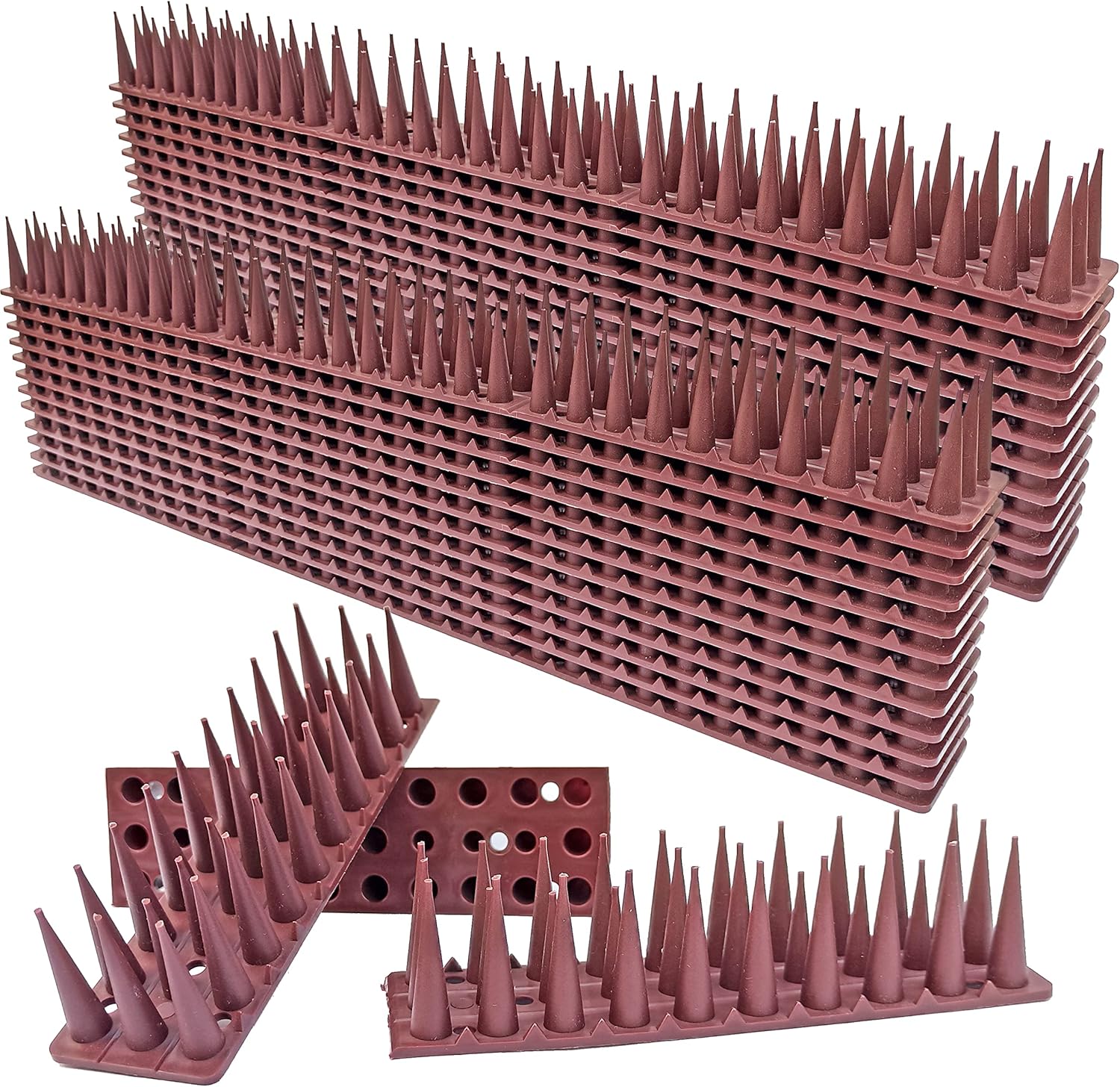 24Pack Bird Spikes Total Length 408 inch Plastic Bird