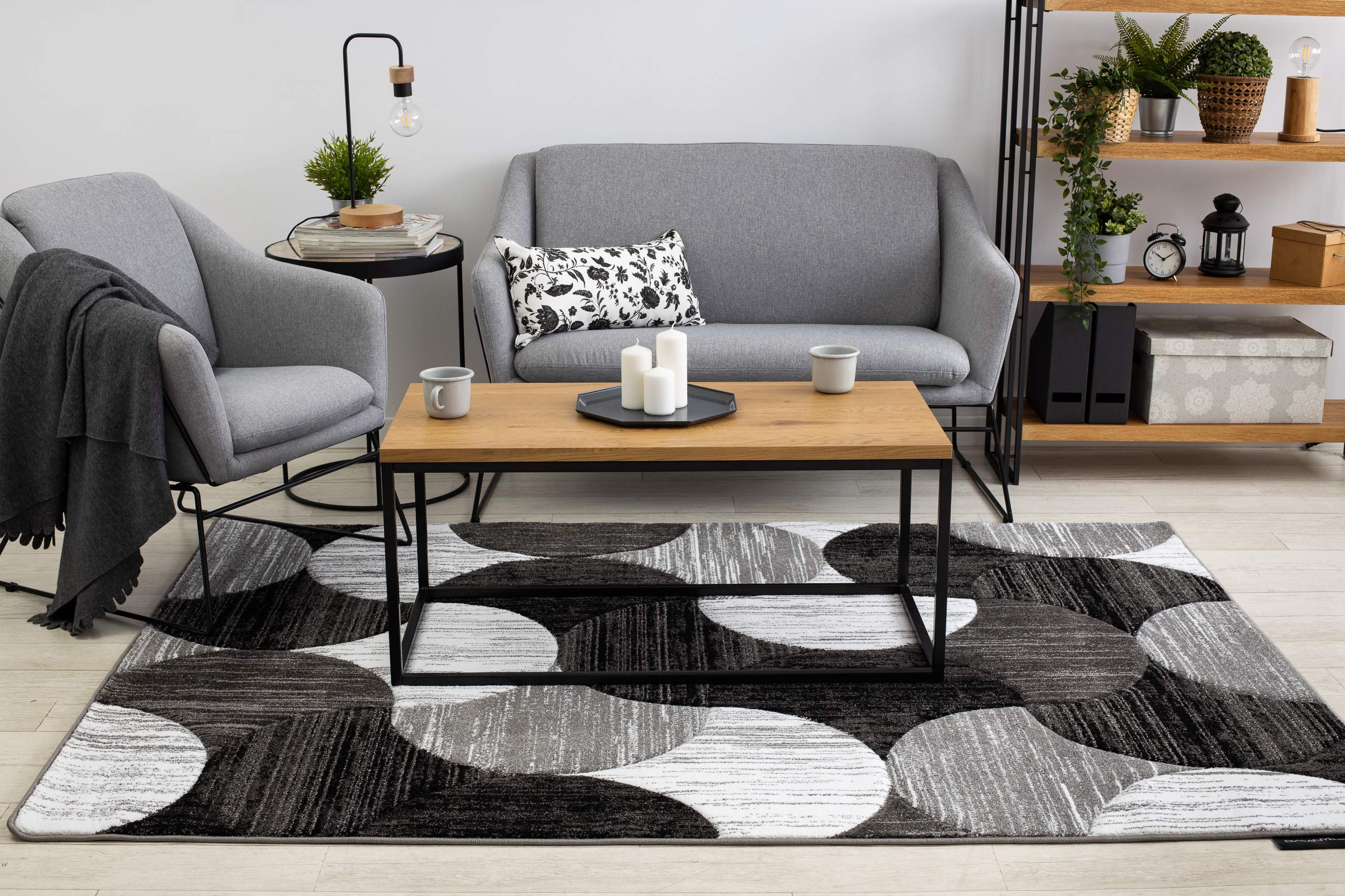 Tapis Alter Geo pour réchauffer un sol froid de salon ou chambre enfant rugsx