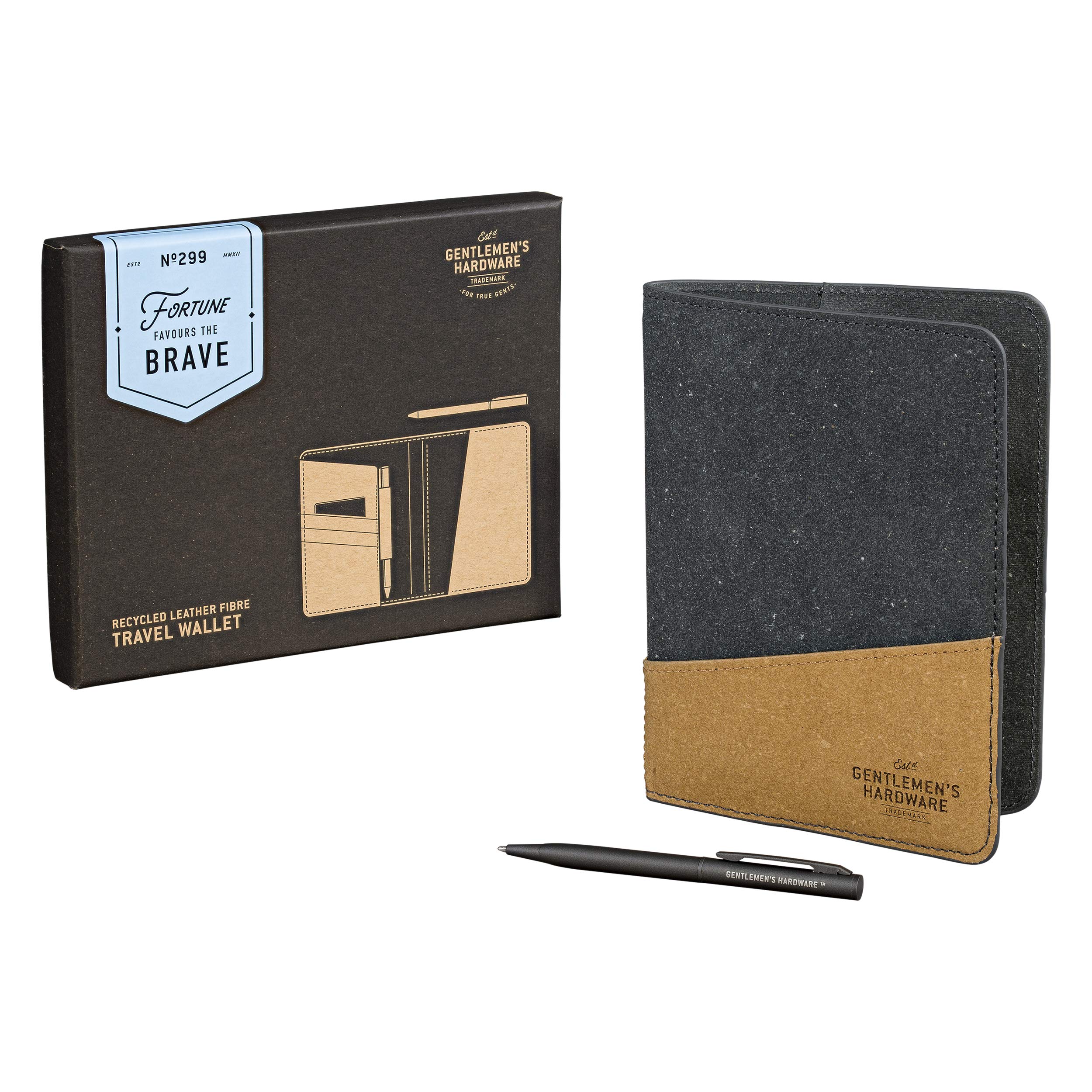 Gentlemen's Gentleman's Hardware Coin Pouch, 16 cm, Black/Tan