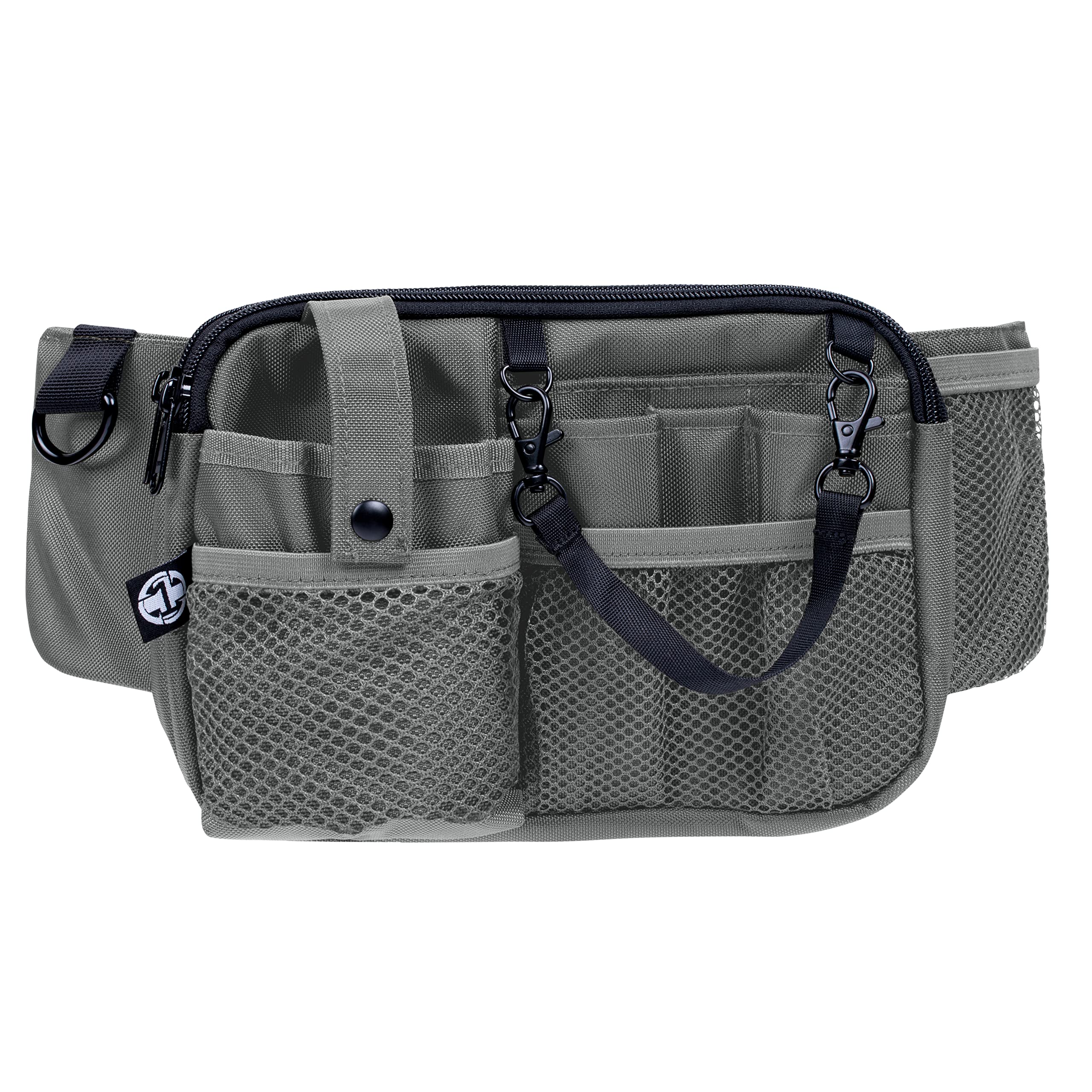 First Lifesaver Nurse Fanny Pack with Multi-Compartment and Tape Holder For Nurses and Nursing Students (Gray)
