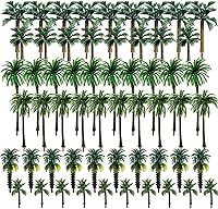 Vista 9 de Woohome Árboles en miniatura - Árboles modelo mixto para modelo, tren, paisaje, arquitectura, manualidades de bricolaje (30 piezas)